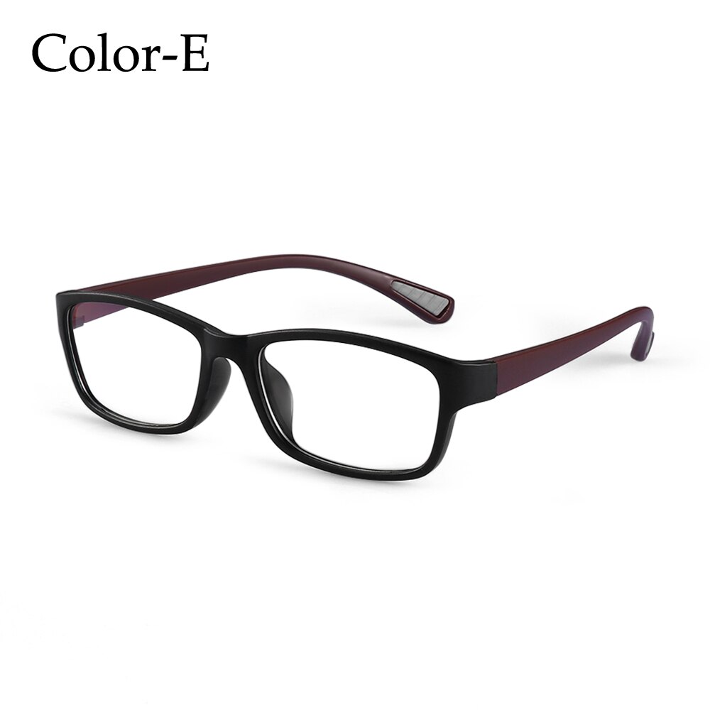 1PC lumière bleue lunettes Anti rayons bleus rayonnement bloquant lunettes hommes femmes ordinateur lunettes Anti-UV UV400 plat miroir lunettes: Color E