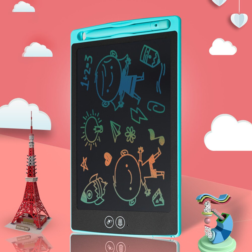 Effacement partiel 8.5 pouces LCD écriture tablette Graffiti planche à dessin tablettes numériques avec batterie couleur stylo enfants coffre-fort léger