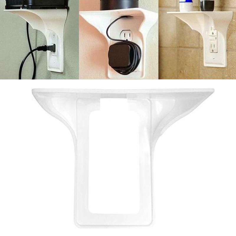 Switch Socket Rack Simple Wall Mounted Socket Storage Rack Charging Rack For Phone Charging Plug Holder