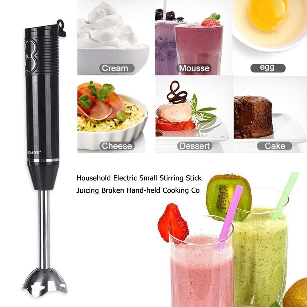 300W 3 in 1 Immersion Handheld 2 Speed Electric Food Dough Mixer Mixing Stick Kitchen Cooking Supplementary Food Machine
