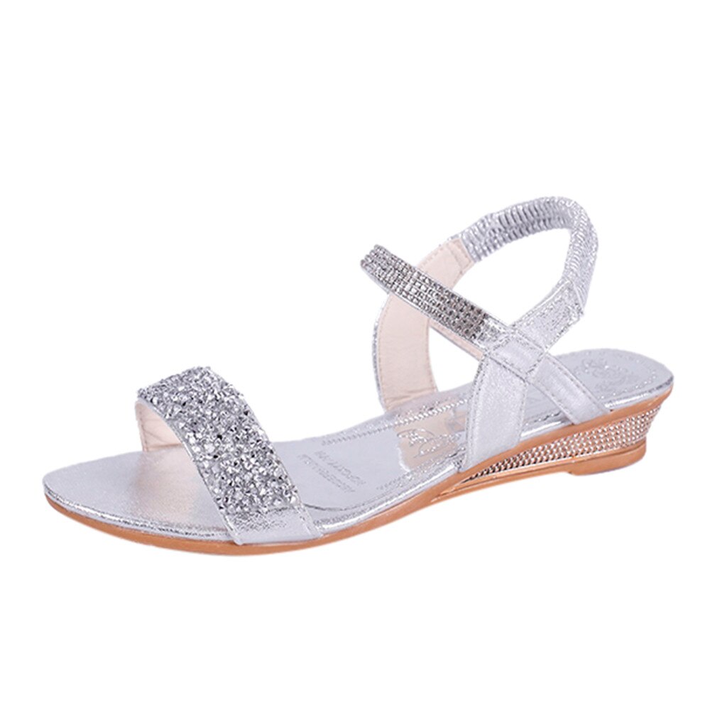 Sandales à talon moyen pour femmes, élégantes, de célèbre, à la , été: Silver / 39