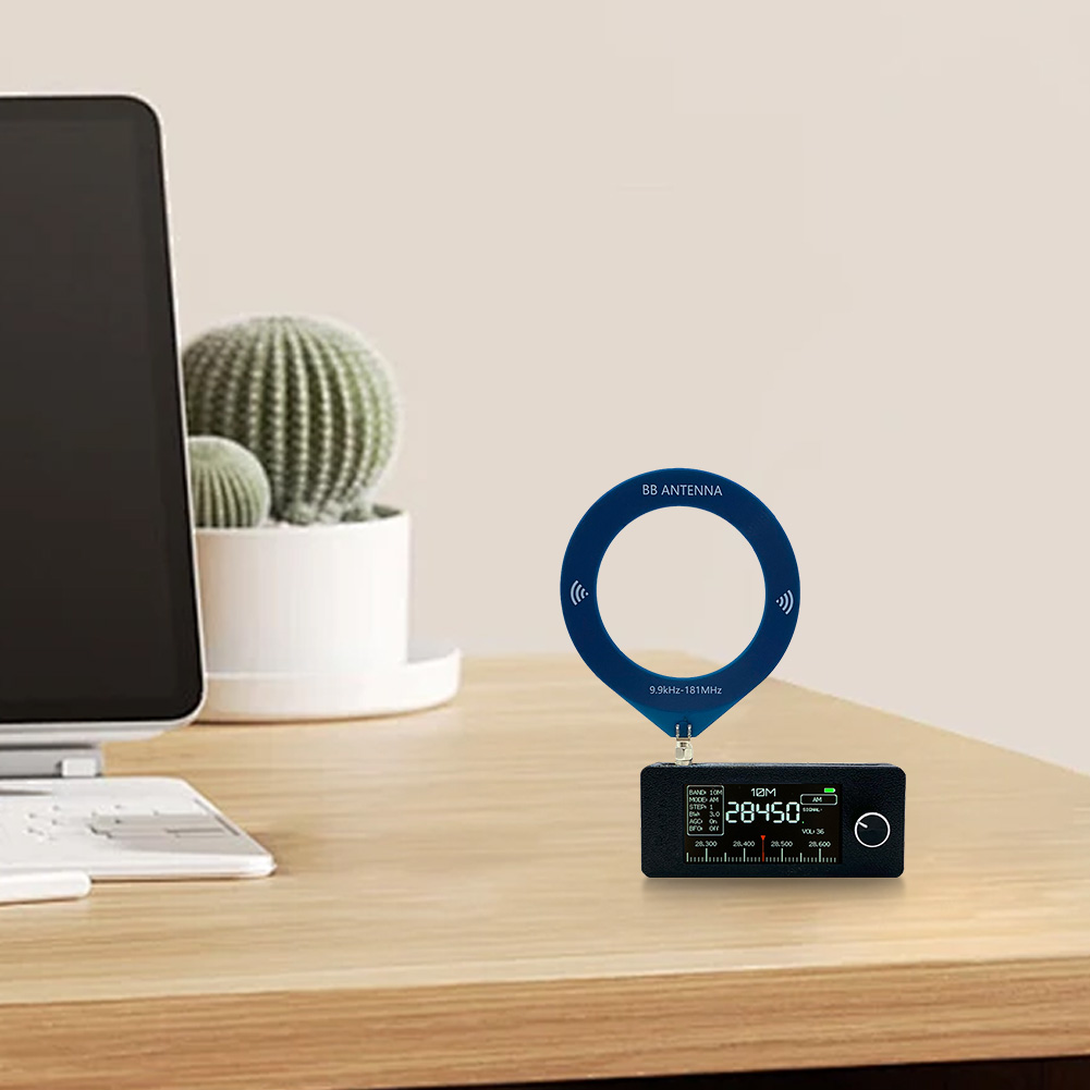 Mini Radio SI4732 0.5-108mhz FM/AM Pocket Radio LSB USB AM FM All Band Radio Receiver 1.9inch IPS Screen HF SW MW VHF Radio