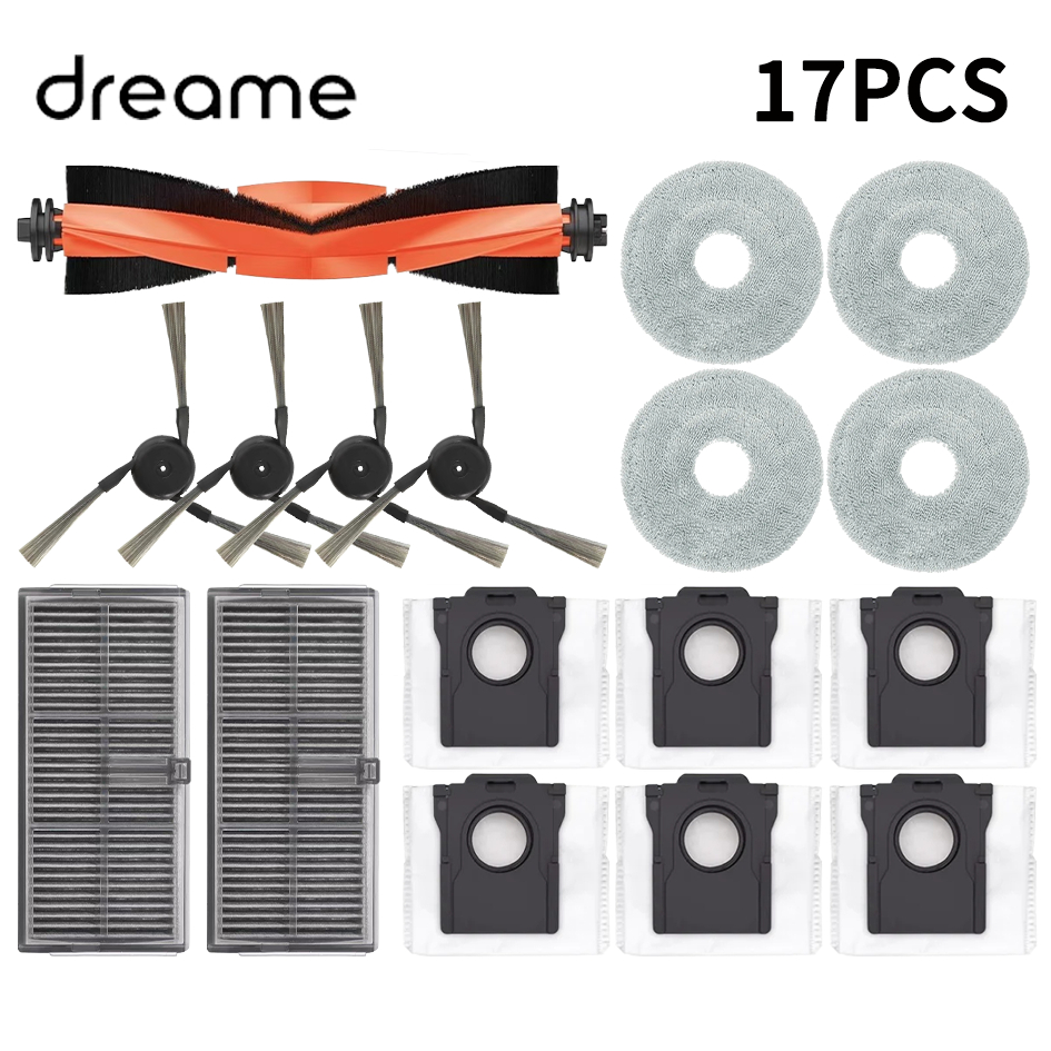 Dreame L40 ultra / X40 Ultra Robot Vacuum Accessories Dust Bags Mop Main Side Brushes Cloths HEPA Filters Spare Parts