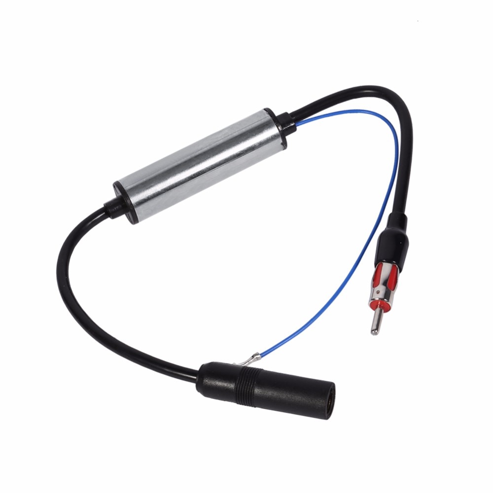 Conector de antena de coche, Radio FM, amplificador de señal en línea, Cable de extensión, FM, amplificador de señal de antena, amplificador de señal de antena