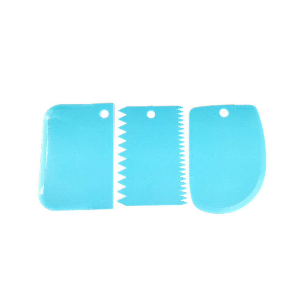 Taart Schraper Plastic Deeg Icing Fondant Schraper Bakken Tools Cake Decorating Keuken Молды Силиконовые: Blauw