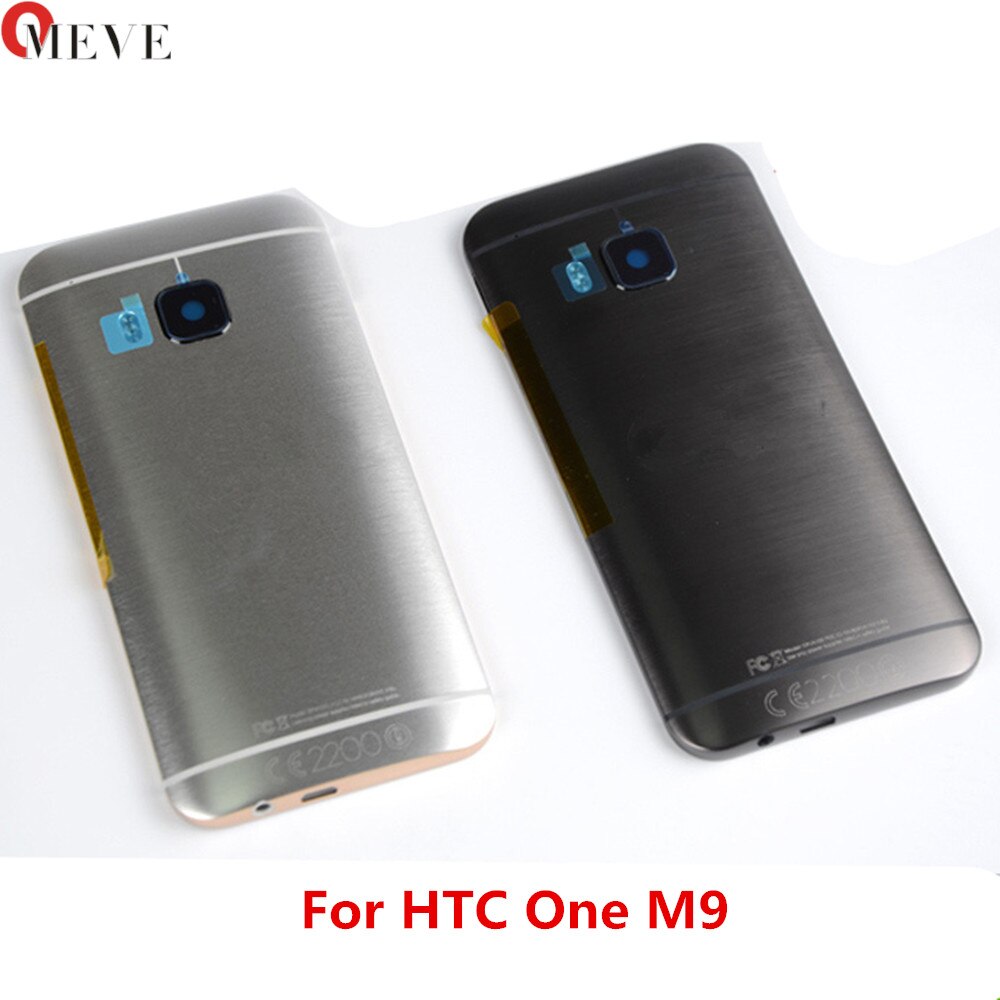 4 in 1 originele metalen achterklep voor htc one  m9 batterijklepje aan de achterkant met bovenklep + sim-lade + sd-tf-lade + zijknoppen
