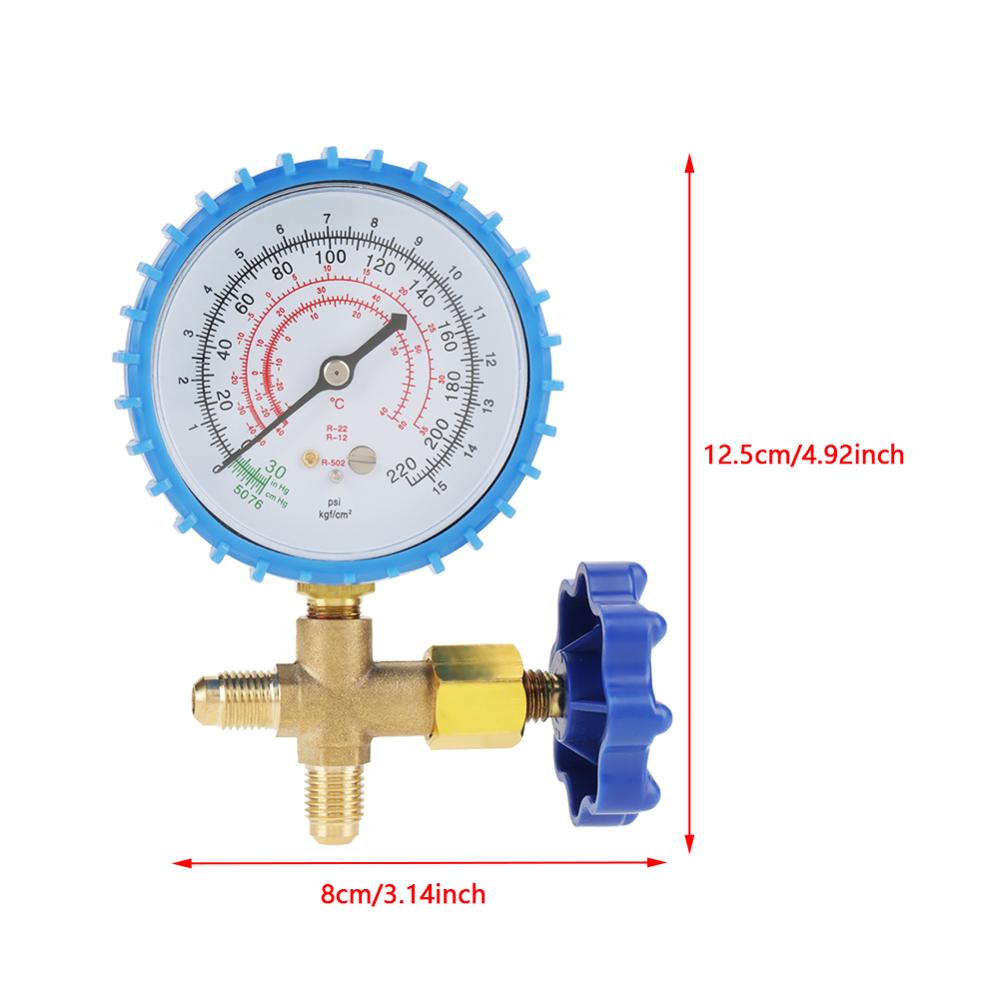Aneng manômetro de ar condicionado, medidor de pressão refrigerante compatível com r410a r22 r134a r404a