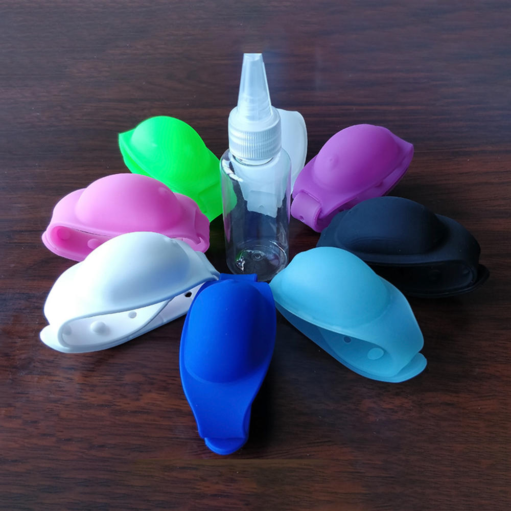 1PCS Hand Sanitizer Dispenser Adjustable Wristband Hand Dispenser Silicone Refillable Soap Antibacterial Bracelet With Bottle