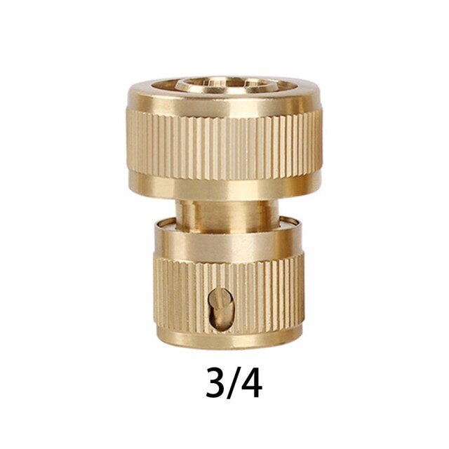Brass Hose Pipe Fitting Set Garden Tap Hosepipe Quick Connectors Spray Nozzle // Nozzle Combination/: 3 4