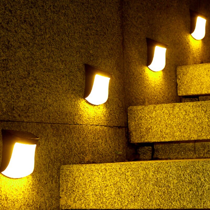 Solar Verlichting Solar Stap Lichten Buiten Waterdichte Led Zonne-energie Tuin Licht Lamp Decoratie Voor Patio Stair Tuin Yard Fence