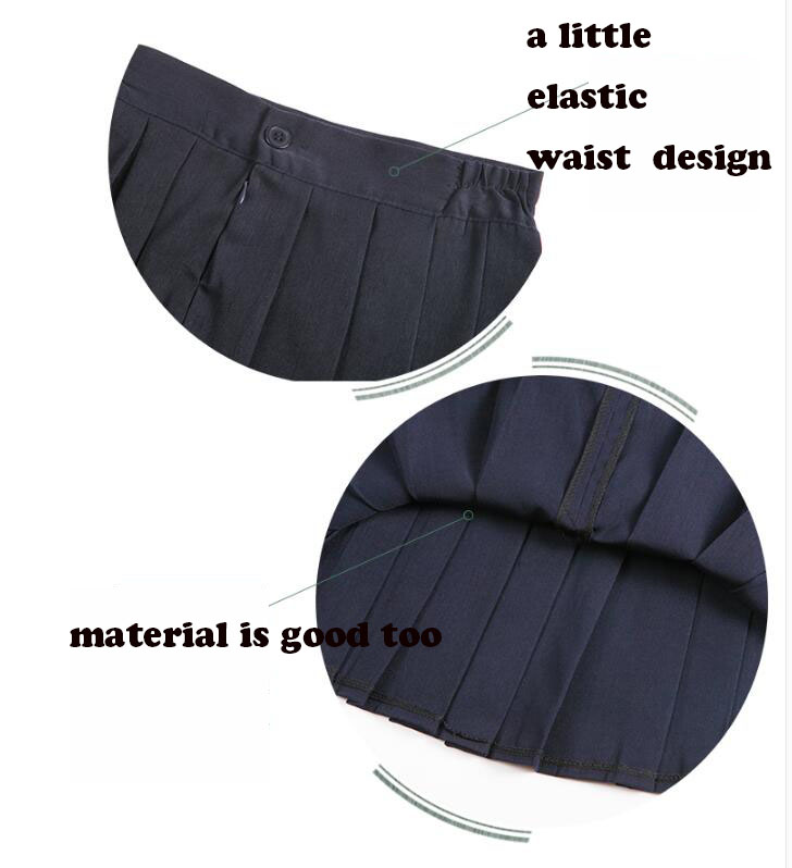 Japanese school uniform JK short-sleeve fitted waist shirt Japan orthodoxy shirt cute SHARP collar pleated skirt SUIT