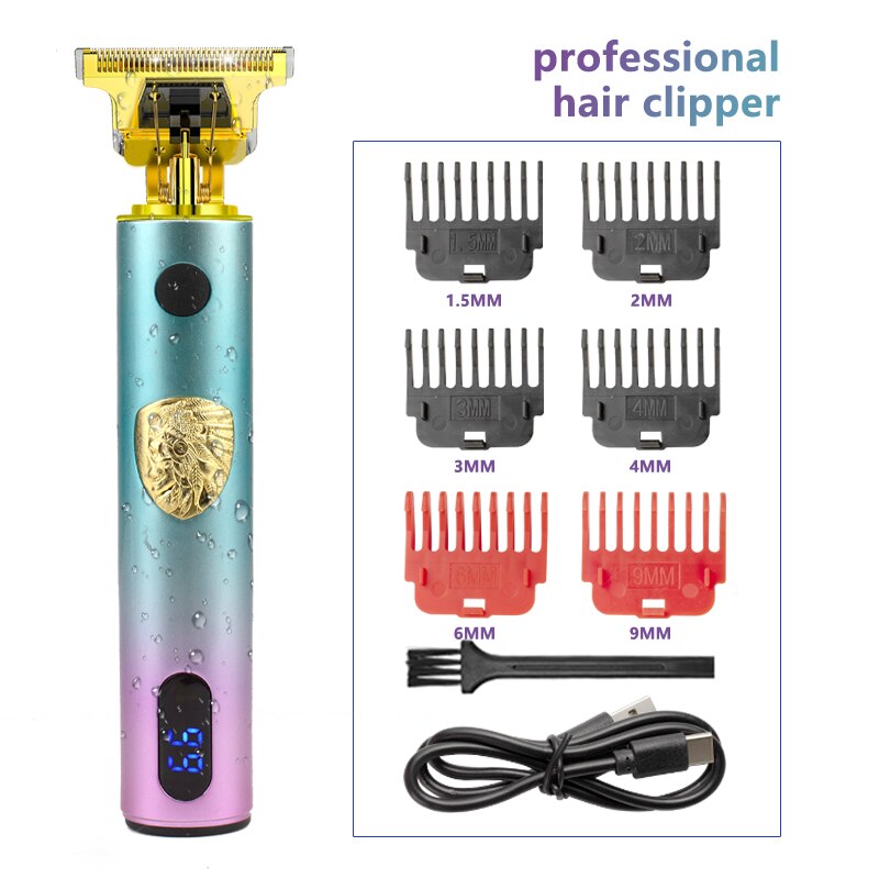 Tondeuse à cheveux électrique pour hommes, Rechargeable par USB, rasoir pour barbier: YINDIANREN