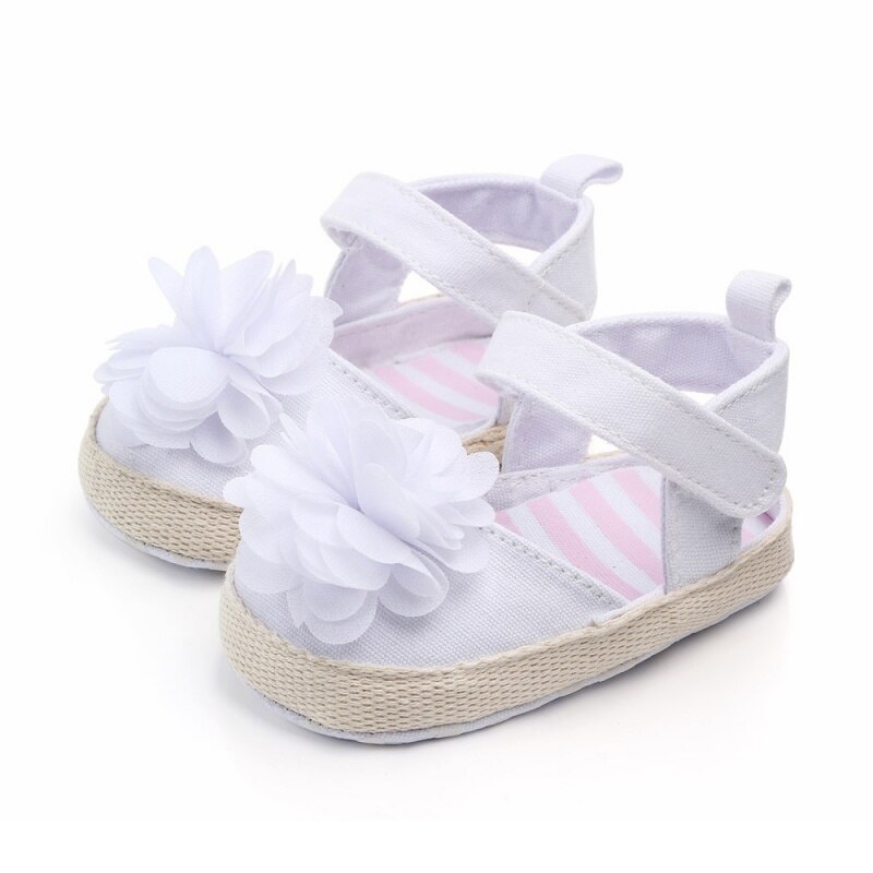 Newest Summer Kids Shoes Cotton Sweet Children Sandals For Girls Toddler Baby Breathable Shoes: ZM1210W (3) / 11