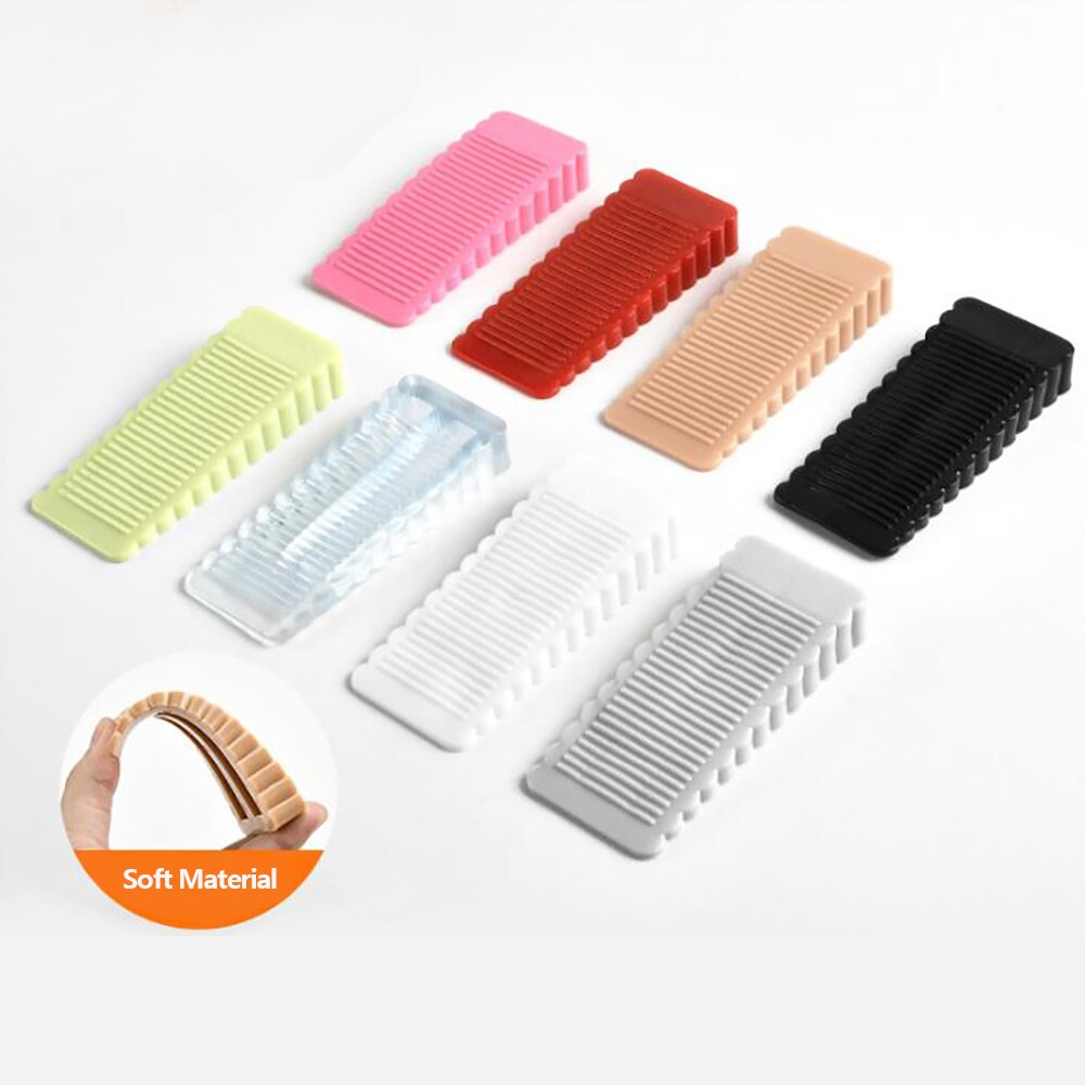 1 Uds parada de puerta de seguridad de silicona anti-skid a prueba de viento puerta/puerta de la puerta trasera de Anti-colisión para