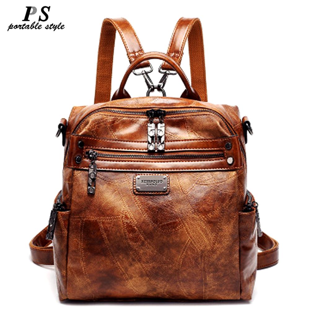 Style Female Backpacks Femme Ladies Bagpack Tassel Vintage Backpack Should BagTravel Solid Casual Daypack