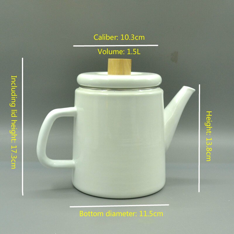 Emalj kaffekanna, emalj vattenkanna, emaljvinkanna. nordisk stil.