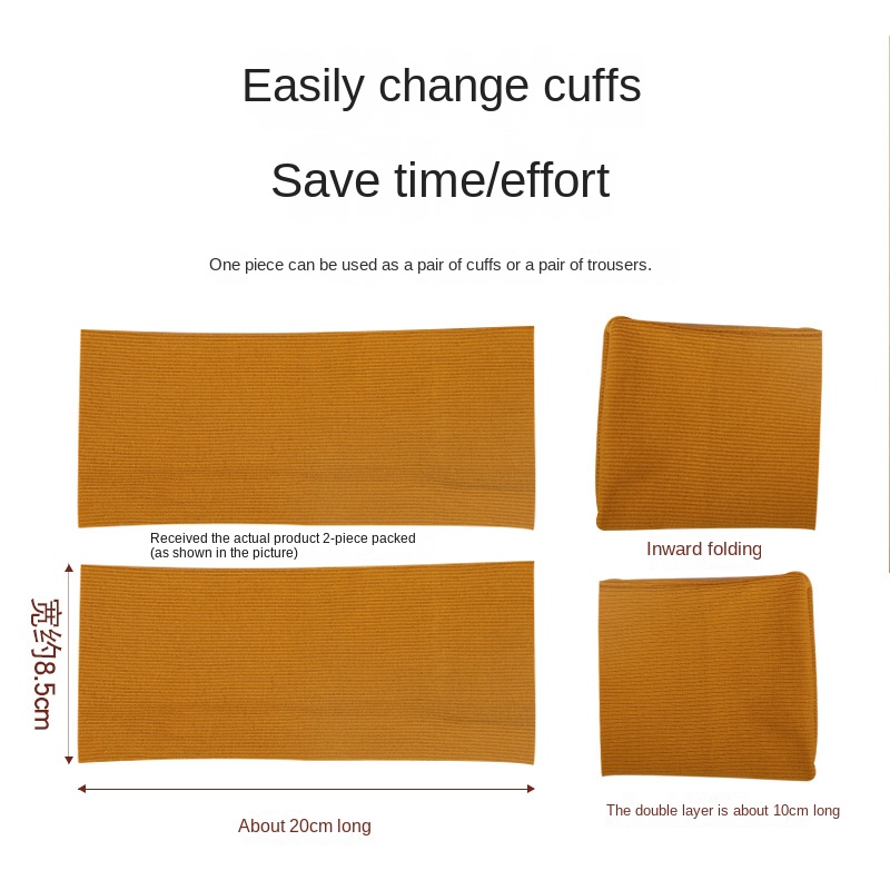 2 Stuks 40Cm Gebreide Rib Elastaan Ribbel Strip Stretch 2X2 Stof Materiaal Beenopening Manchetten Vervangen Trims Diy Stof