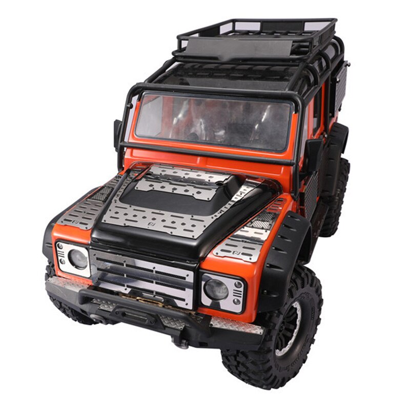Para coche trepador de control remoto TRAXXAS TRX-4 Defender TRX4 placa de deslizamiento de Metal decoración de caparazón de coche decoración de capó 1/10