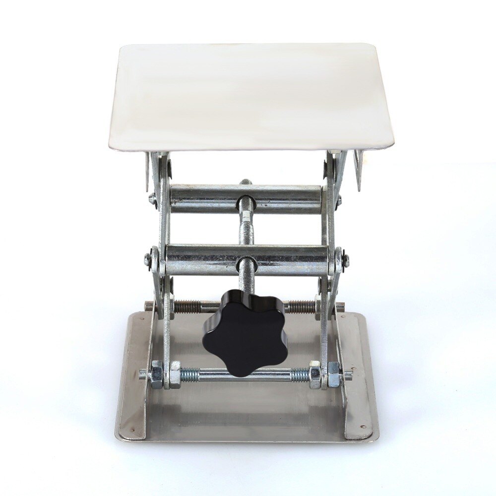 4" x 4" 100mm Stainless Steel Lab Stand Lifting Platform Laboratory Folding Desk Laboratory Tool