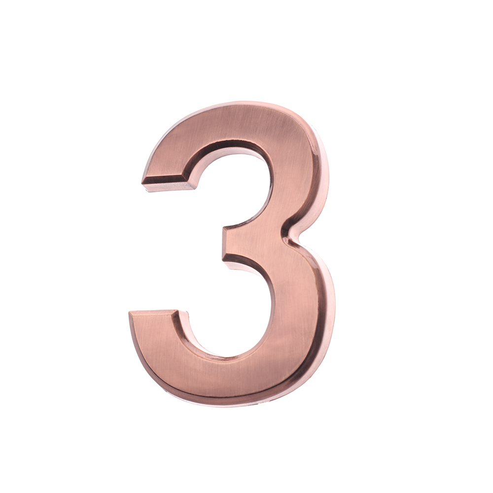 0-9 ABS Plastic Cijfer zelfklevende Huis Plaque Adres Teken Kamer Deur Nummer Cijfers Sticker Cijfer Teken hotel Deur Label: 3 / 5cm