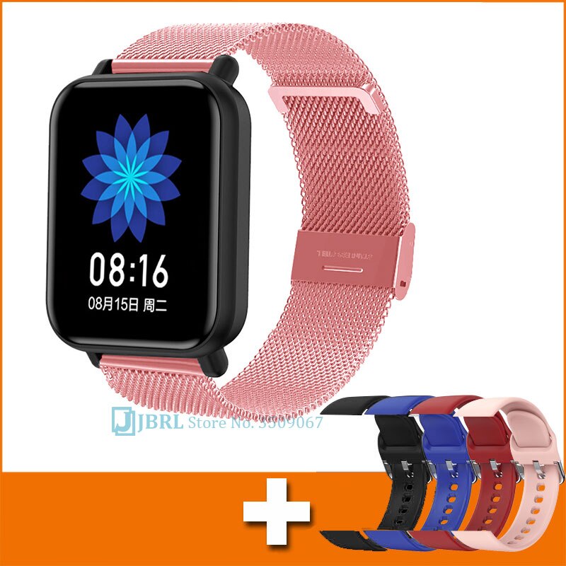 Touch digital ur mænd sport kvinder ure elektronisk led herre armbåndsur til mænd kvinder ur kvindeligt dame armbåndsur timer: Guld tilføje rem 12