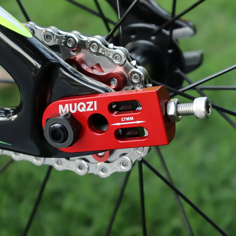 MUQZI Bicycle Chain Tensioner Single Speed Bike Chain Tension Adjuster Folding Fixed Gear Bike Chain Adjuster