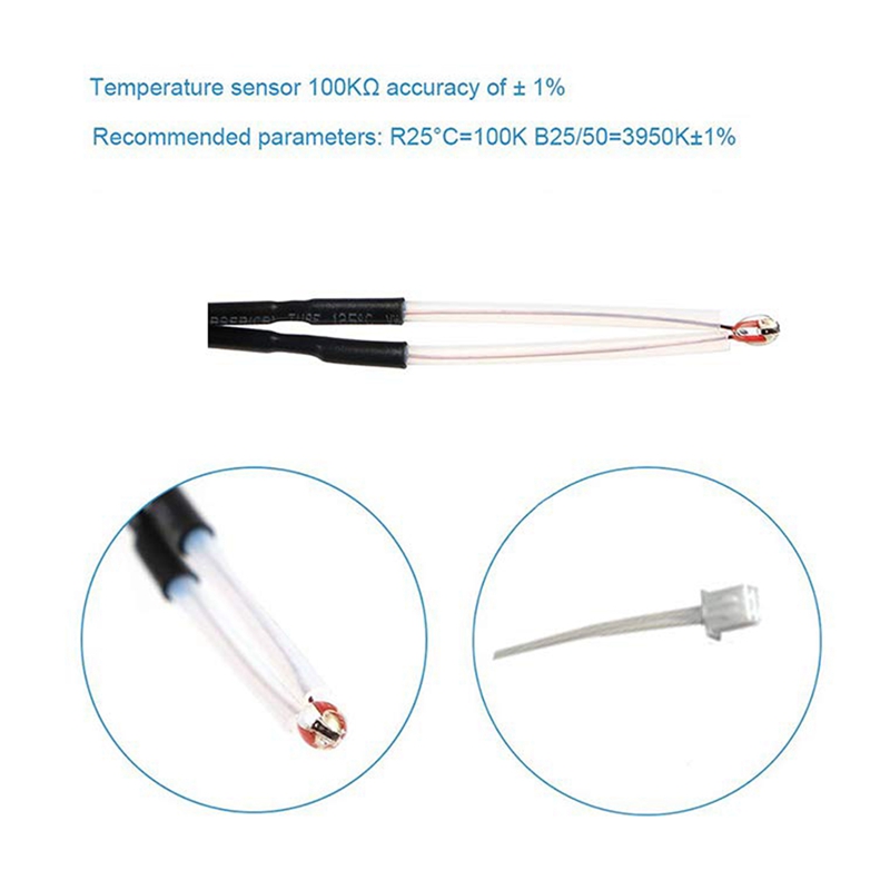 24V 40W Cartridge Heater Thermistor Ntc 100K 3950 Draad 1M Voor Ender 3 Ender 3 Pro 3D Printer Accessoires