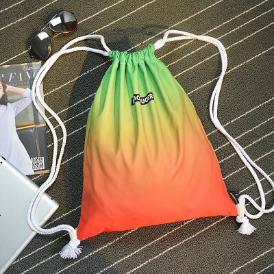 Mochila de deporte para gimnasio, bolsa deportiva impermeable con cordón perfecta para actividades en el exterior, accesorio ideal para entrenamiento, fitness y natación, para verano: L