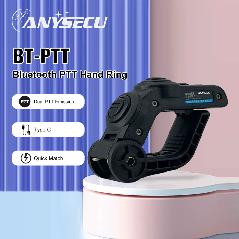 Anysecu NEUE BT-PTT Adapter BT-X1/X2 kabellos-kompatibel PTT Headset PTT Für Y15 ZELLO Walkie Talkie GT12 Bluetooth PTT