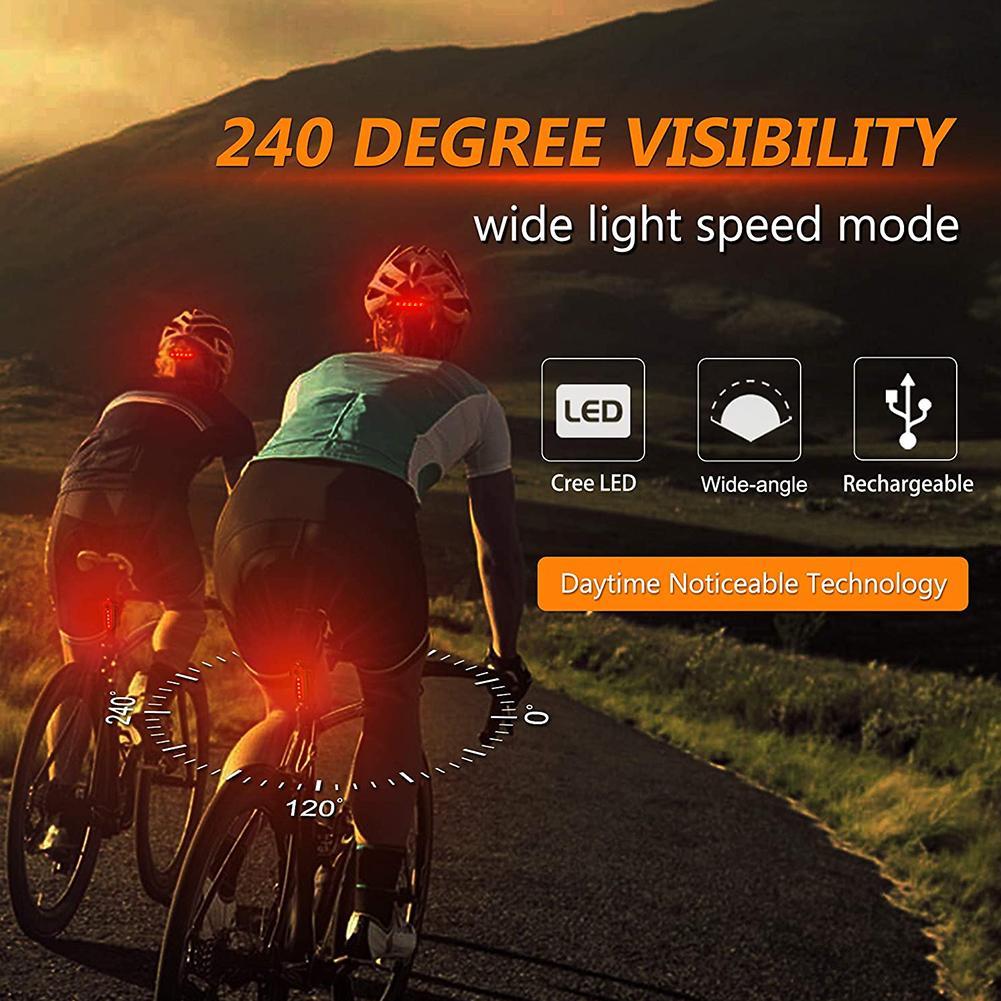 Rode Fiets Achterlicht Usb Oplaadbare Clip-On Led Lamp Fietsen Outdoor Mtb Fiets Achterlicht Veiligheidswaarschuwing flash Lamp