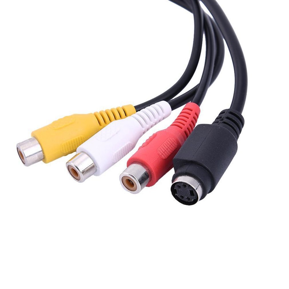 VGA SVGA TO S-Video 3 RCA Composite AV TV Out Converter Adapter Cable PC Cord Standard Sub-D VGA Input