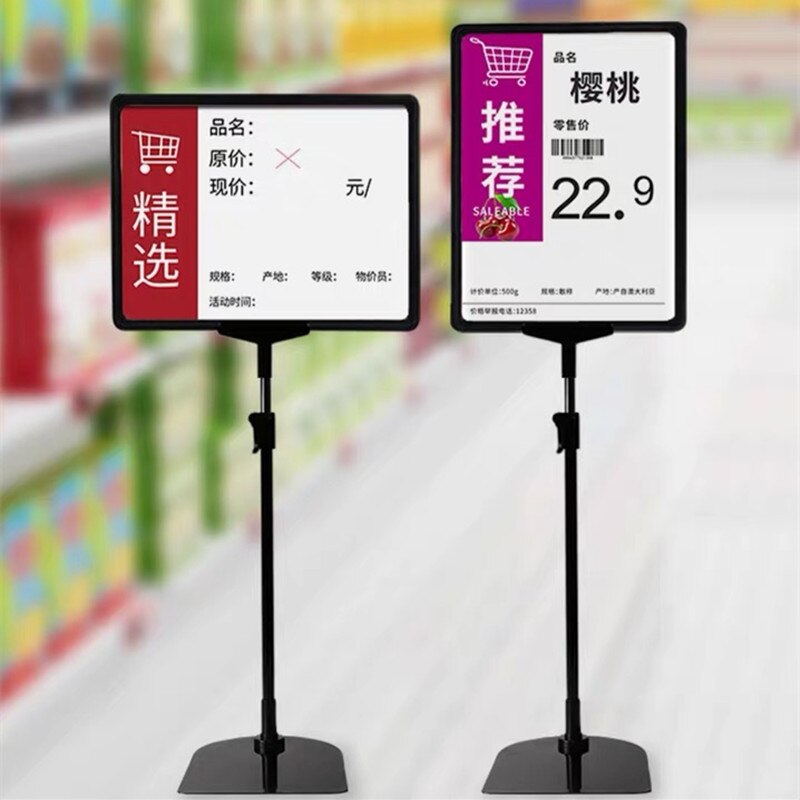 A4 Zowel Verticale Horizontale View Hoogte Verstelbare Up Dubbelzijdig 8.5X11 Inch Tafel Poster Display Teken Stand voor Board Teken