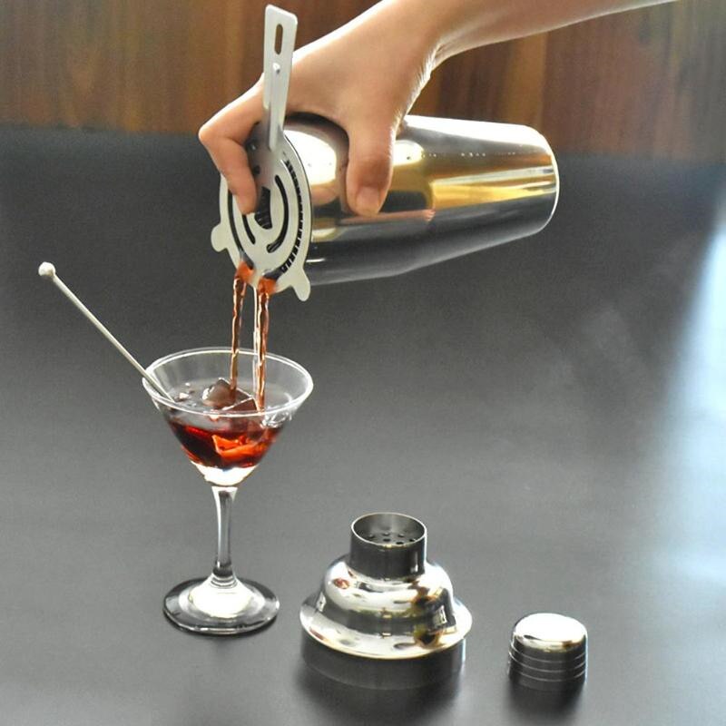 Sunfili cocktail shaker accessori per colino da ghiaccio accessori per sbarra in acciaio inossidabile con filtro per ghiaccio