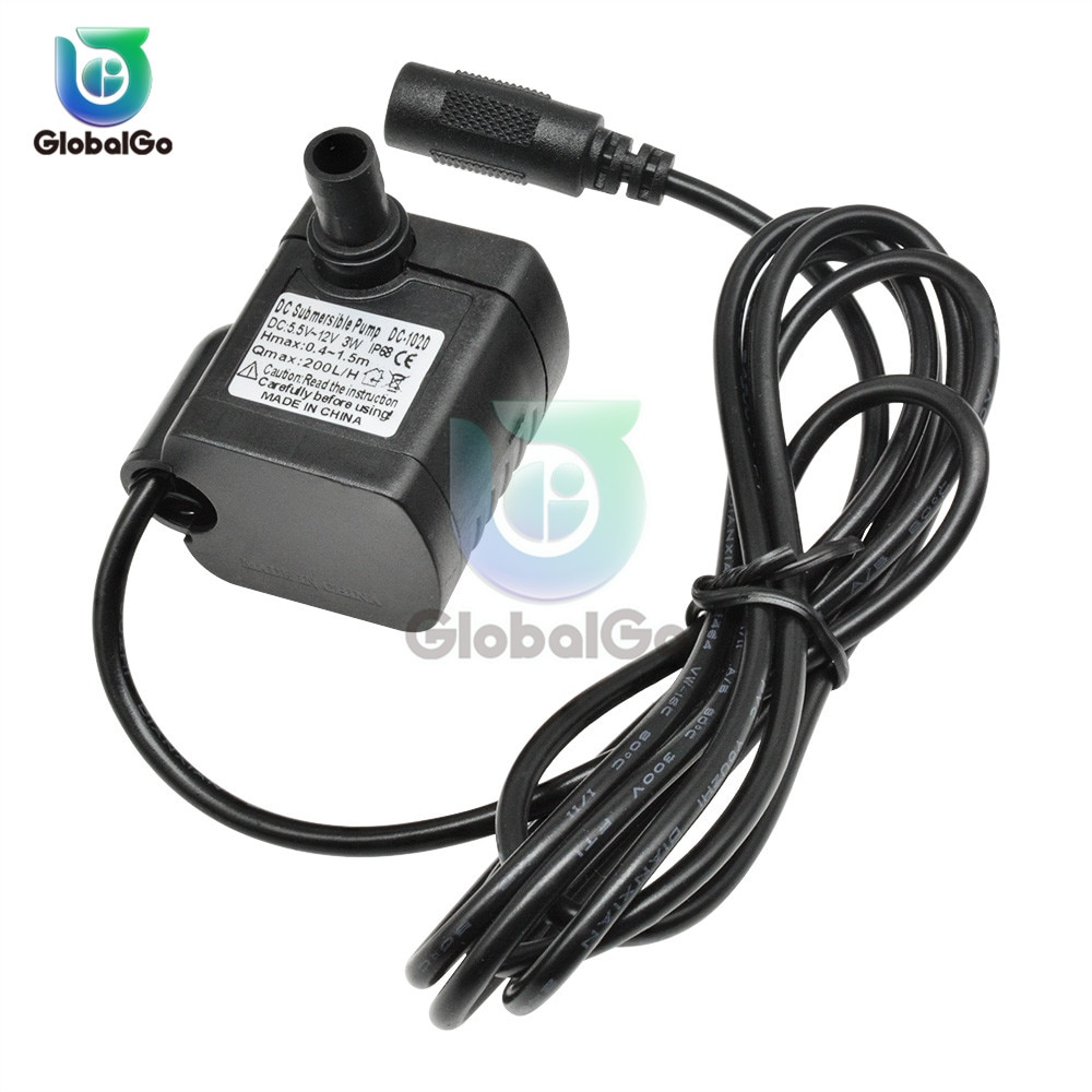 10Pcs 3W 200L/H Usb Low Noise Borstelloze Motor Pomp Micro Dompelpomp Voor Diy Kit dc 5V 12V