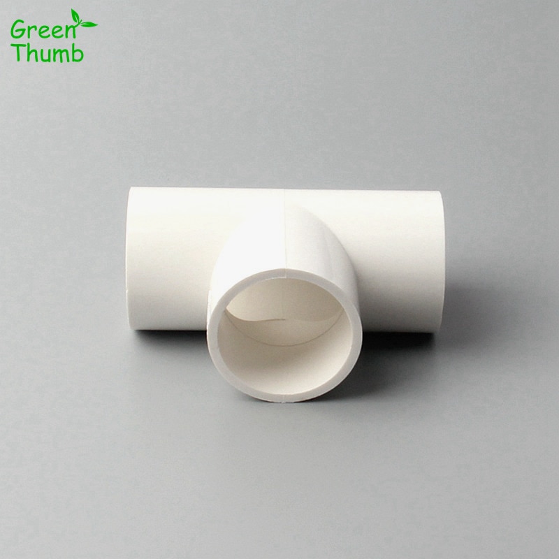 2pcs 20mm/32mm/40mm PVC White Pipe Connector Water Tube Equal Diameter Fittings Pipe Adapter Water Supply for Garden Irrigation