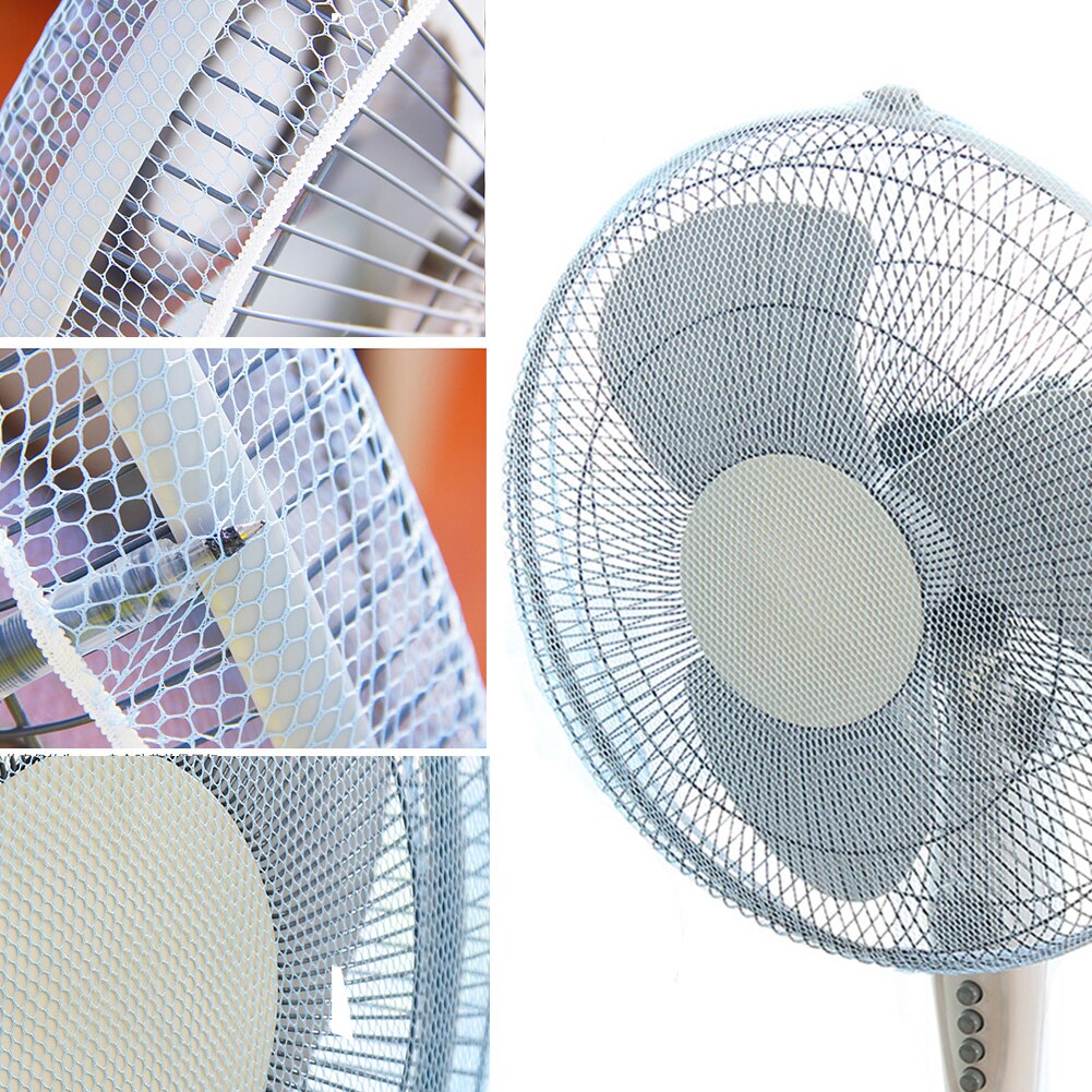 Maison pratique enfant en bas âge sécurité bureau lavable enfant en Nylon doigt protection ventilateur couverture ronde anti-poussière maille filet garde