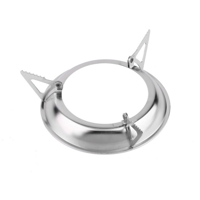 Portable Stainless Steel Camping Stove Outdoor Wood Stove Firewoods Furnace Lightweight BBQ Picnic Solidified Alcohol Stove