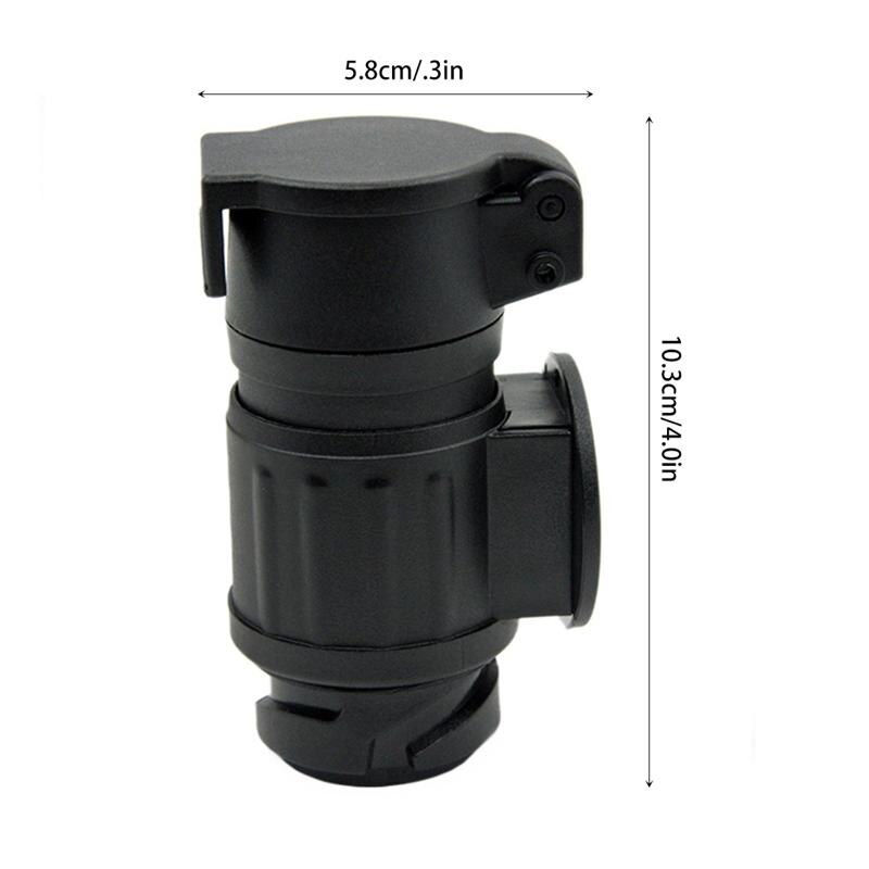 EU 13 To 7 Pin Adapter Connector Pin Socket Trailer Towbar Towing Caravan Truck Electrical Converter