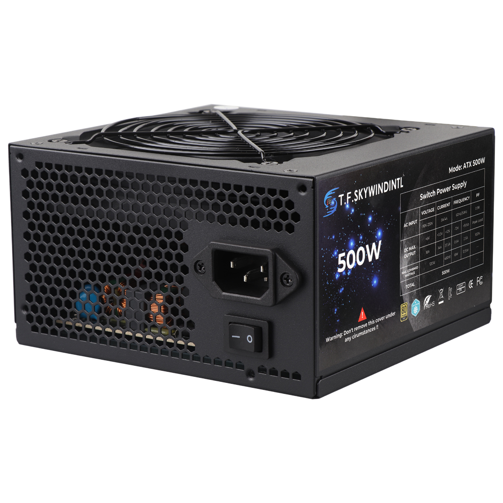 500/600 W Atx-Netzteil, aktives PFC-PC, 120 mm, leiser Lüfter, 80 Plus, Gold, für Mini-Chassis, kleines PC-Gehäuse, Desktop-Netzteil