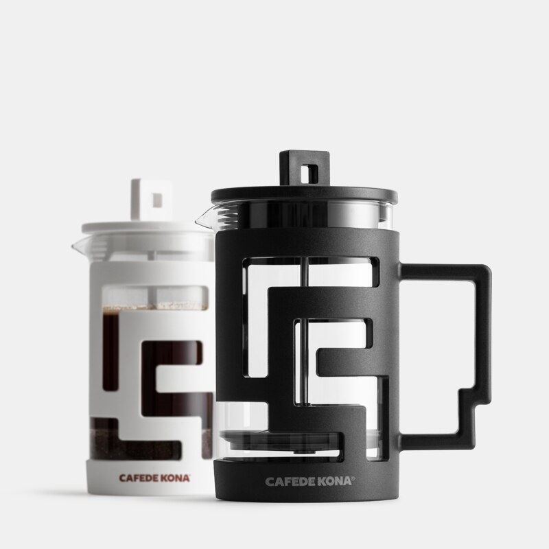 Koffiekan Franse Pers Koffiezetapparaat 350ML 800ML Percolators Koffiezetapparaat Koffie Pot Met Food Grade Glas muur Geven een Lepel