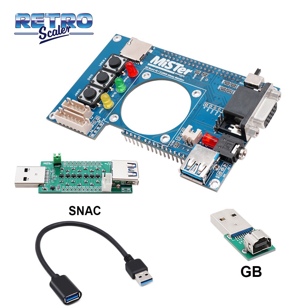 RetroScaler Manuelle Schweißen v 6,1 Mister I/O Board Analog Interface Unterstützung SNAC für Mister FPGA: IO-SNAC-GB