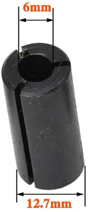 Universal 6-12.7mm Gravbit CNC Router Verktyg Collet Chuck Snabbyte Adapterhållare Fräs Maskintillbehör: 12.7mm to 6mm