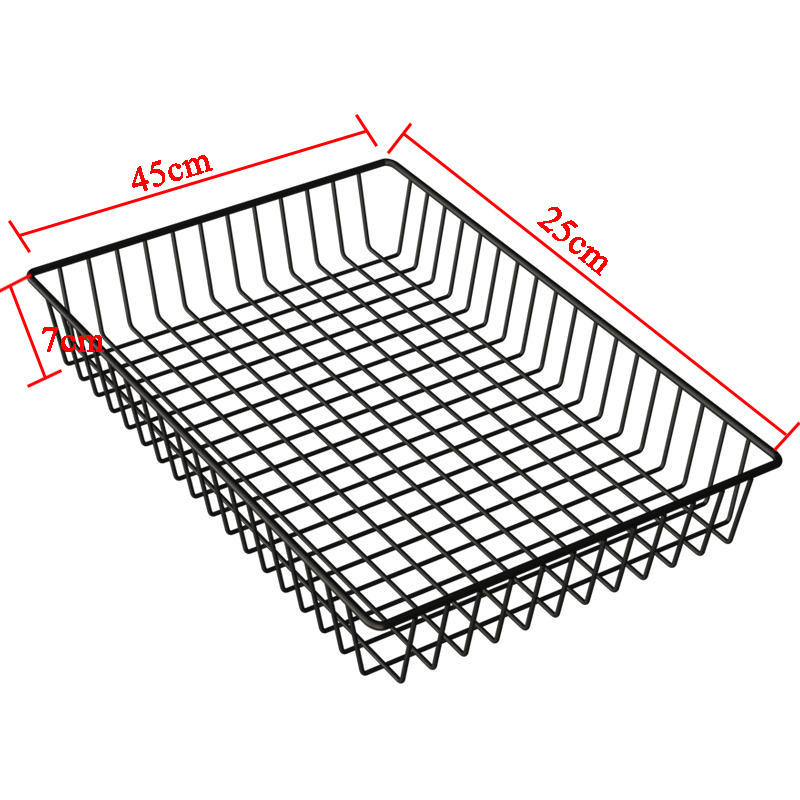 Diy Zwarte Kast Mand Track Slide Rack Keuken Organizer Opslag Plank Lade Transformatie Rvs Mand: Rood