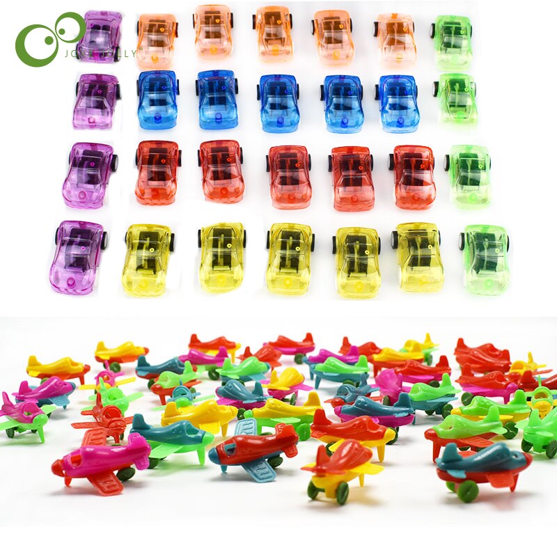 20Pcs Snoep kleur transparant mini pull back auto Mini plastic brede mond kleine vliegtuig zweefvliegtuig vliegtuig kinderen kleine speelgoed YJN