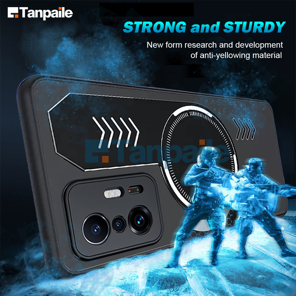 Tanpaile Cooling Magnetic Case For Xiaomi MI 11T Pro 10T 12T Redmi K30S K50 Ultra 9T K20 Bumper Heat Dissipation Cover