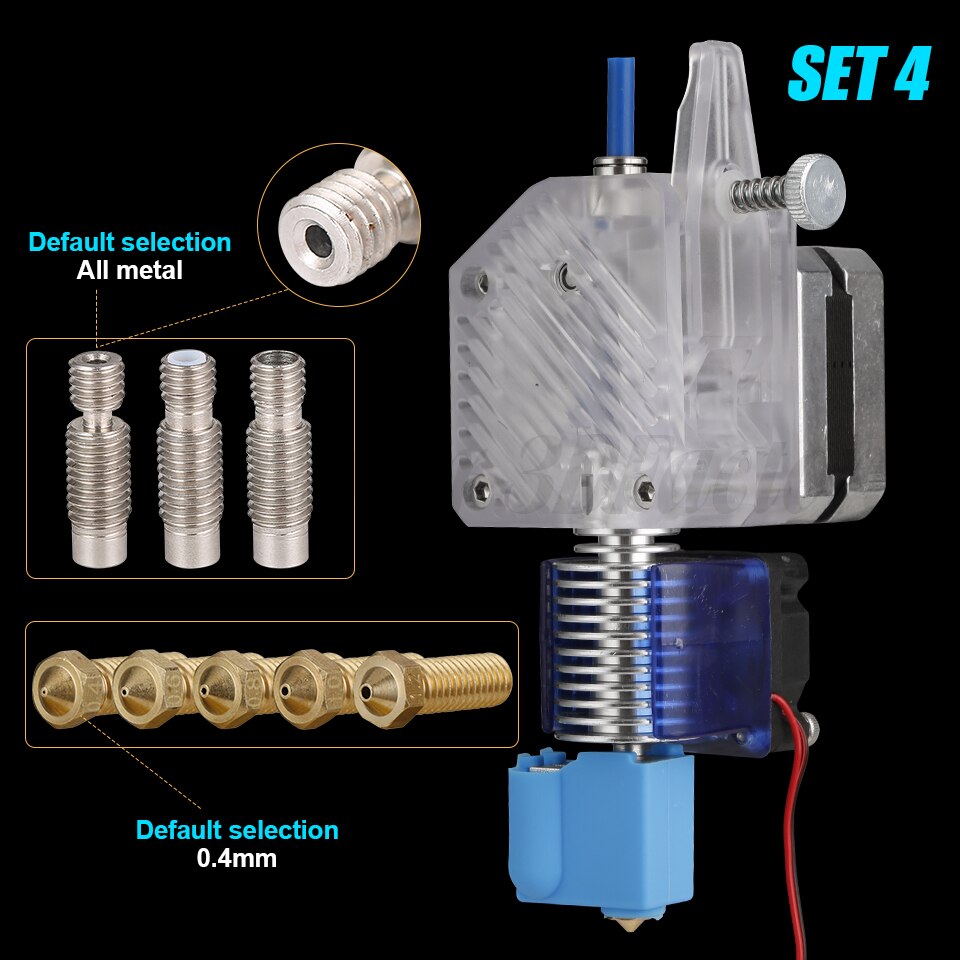 Extrusora DDE de doble accionamiento, extrusora Bowd DDG clonada Btech para impresora 3D Mk8 Anet A8 Cr-10 Prusa I3 Mk3 Ender 3