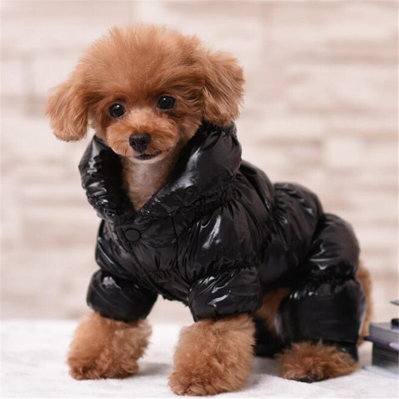 3 farben Hund Overall Winter Warme Mantel Jacke Für Kleine Hunde XS-2XL Wasserdichte Schneeanzug 4-beine Overall Romper Winter kleidung L