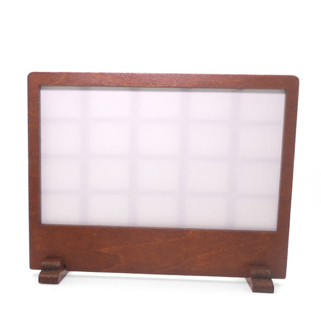 1/12 Dollhouse Miniature Furniture Accessory Handmade Window Shape Screen