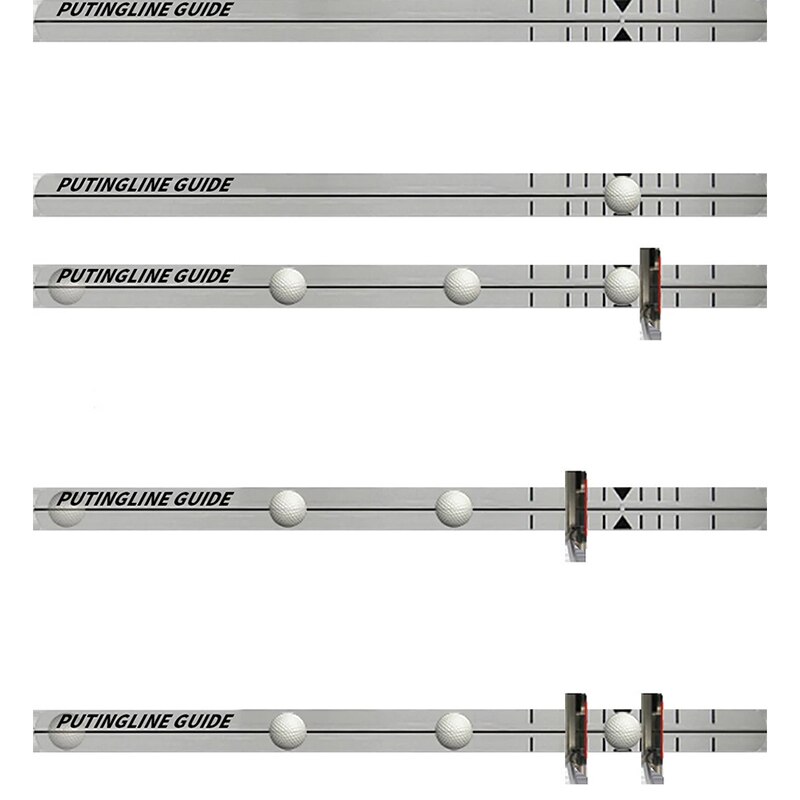 Règle de Putter de Golf, entraîneur de guidage de trajectoire, garder l&#39;alimentation pour pousser la balle avant