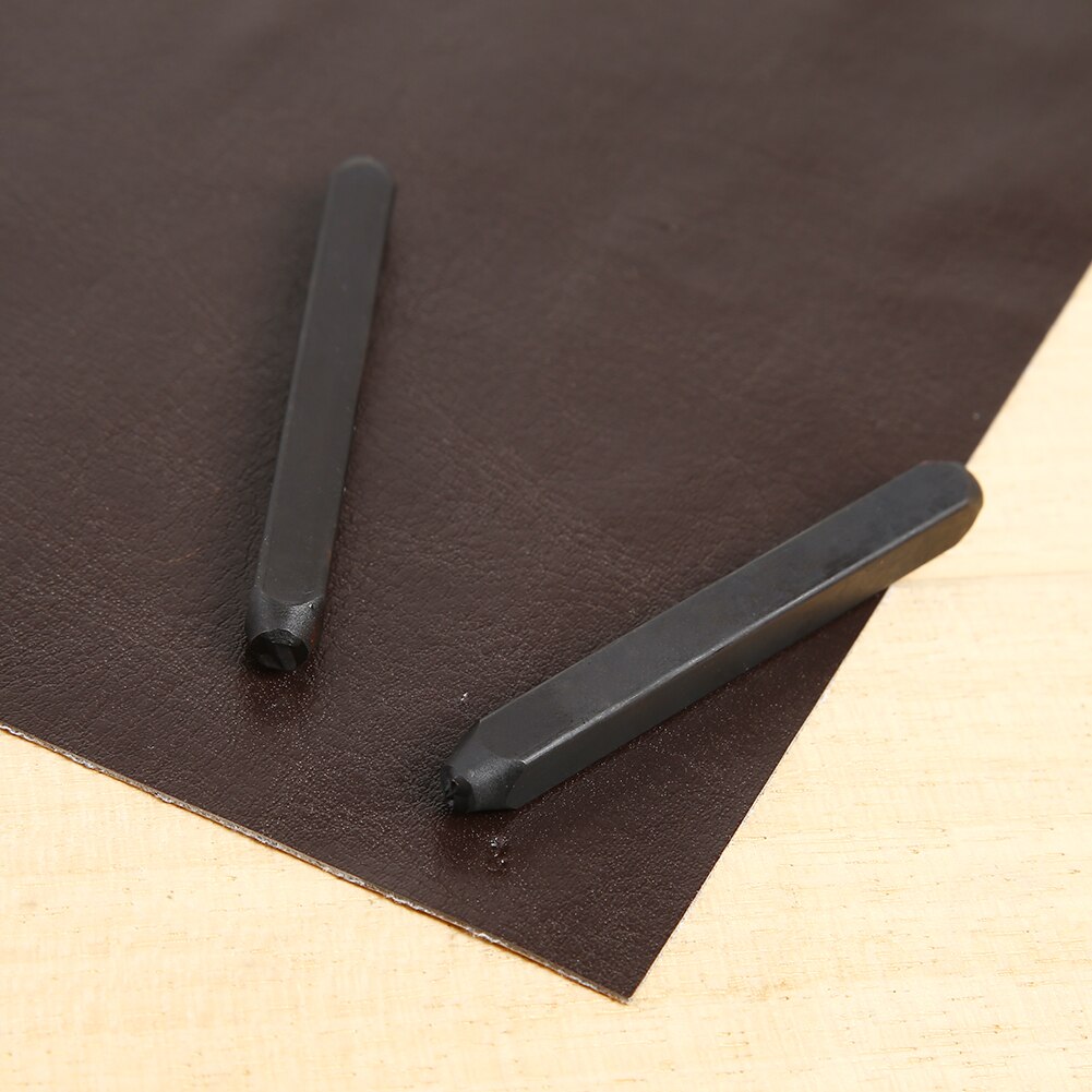 Juego de 36 Uds de punzón de acero para números y letras, Kit de herramientas para estampar cuero grabado, molde de impresión para estampado de cuero con caja de madera